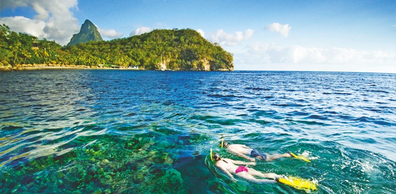 anse chastanet, snorkelling