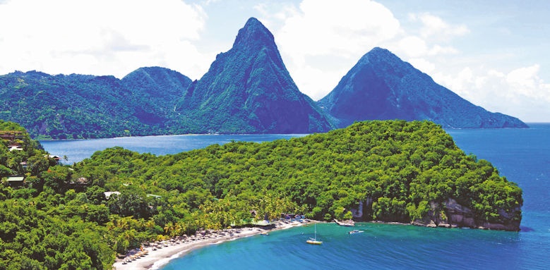 anse chastanet, beach view