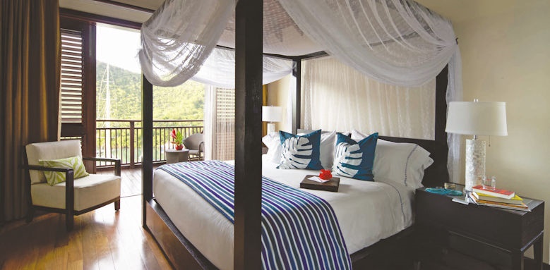 marigot bay resort & marina, bay view suite bedroom
