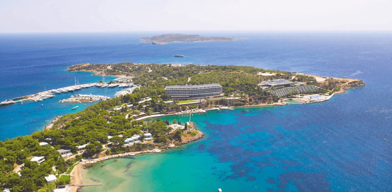 Four Seasons Astir Palace, aerial view of hotel