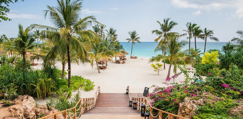 Zuri Zanzibar Hotel & Resort, beach steps
