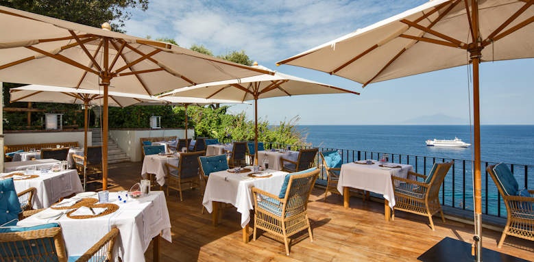JK Place Capri, restaurant terrace
