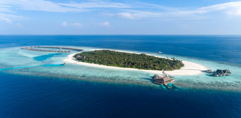 Anantara Kihavah Villas Maldives isalnd shot