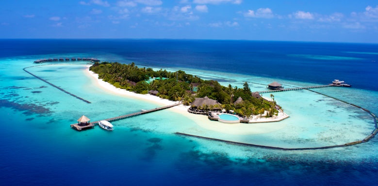 Komandoo Island Resort & Spa, aerial