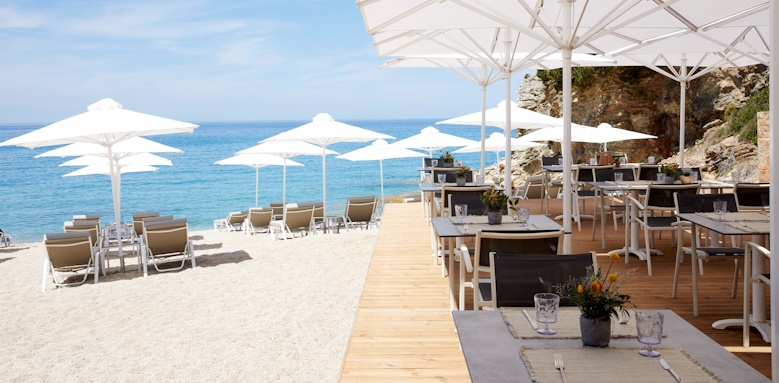 Marbella Elix, Azure beach restaurant & bar.
