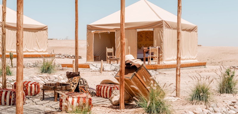 Inara Camp, discovery tent exterior