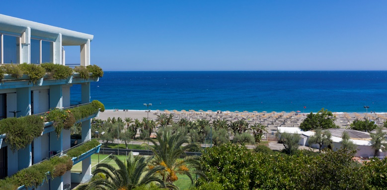 Unahotels Naxos Beach Sicilia, hotel and beach view