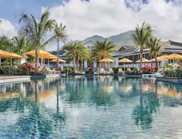 Four Seasons Resort Nevis, hotel and pool overview