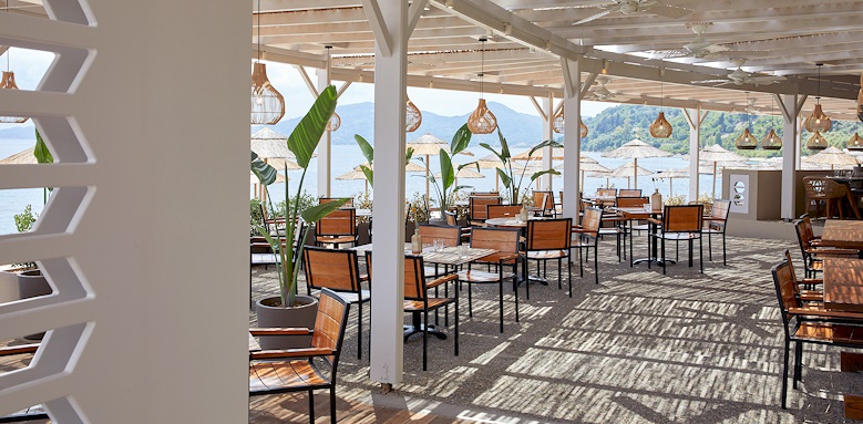 Marbella Corfu, Deck bar & grill interior