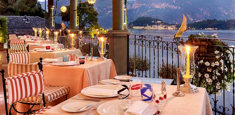 Grand Hotel Tremezzo, la terraza restaurant