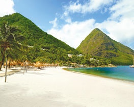 Val des Pitons beach view